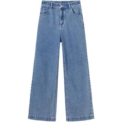 urlazh/有兰复古阔腿牛仔裤