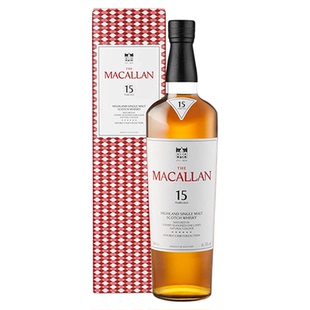 【指南针】麦卡伦15年双雪莉桶蓝钻新版单一麦芽威士忌酒MACALLAN