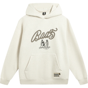 李宁反伍BADFIVE卫衣男士春季新年红色长袖连帽马年套头衫运动服