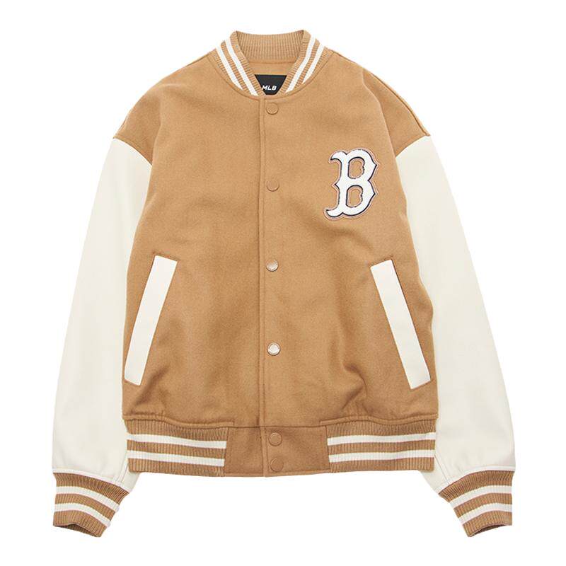 男女情侣时尚棒球服MLB羊毛外套