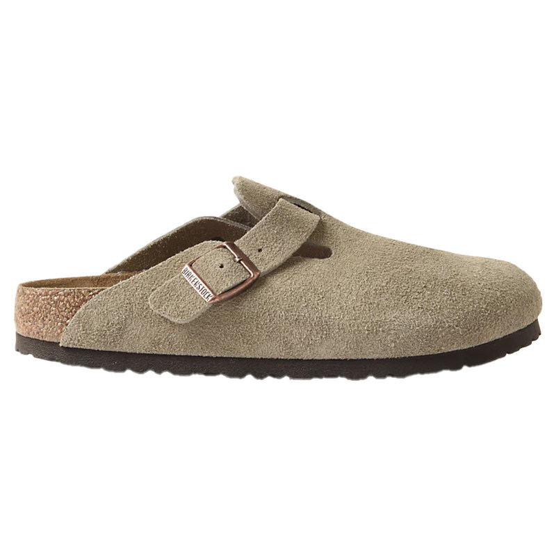【自营】BIRKENSTOCK勃肯经典女士一脚蹬休闲鞋牛皮绒面包头拖鞋
