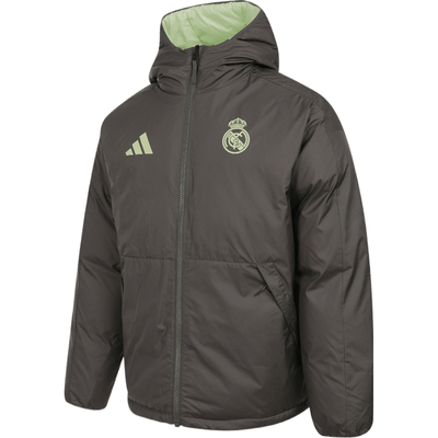 adidas阿迪达斯男子皇家马德里足球休闲文化保暖连帽羽绒服JN3077