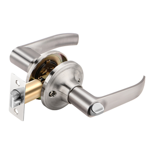 三杆式卫生间铝合金门锁通用型门把手执手锁三杆锁球形锁卧室家用