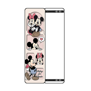 米奇全身镜隐藏式推拉镜子隐形穿衣镜画暗藏可关闭镜子遮挡超薄