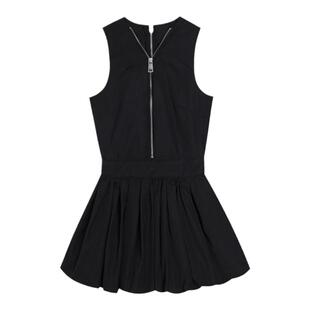 YJ1NGZYZJ 黑色无袖礼服短裙连衣裙女