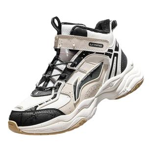 李宁儿童加绒二棉鞋女大童2024秋冬新款男童保暖防滑防泼水运动鞋