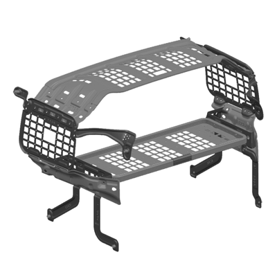 BJ40后备箱拓展架左右侧窗挂网筐