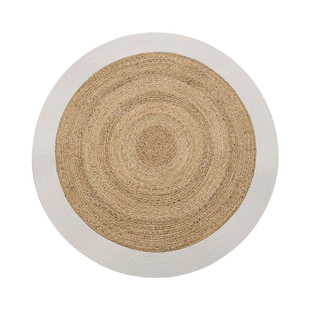 天然水葫芦水草地毯客厅手工编织棉织地毯北欧简约家用卧室床边毯