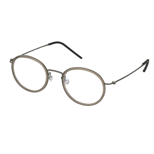 超轻纯钛眼镜框男大脸无螺丝板材黑框复古圆框近视女可配度数林德