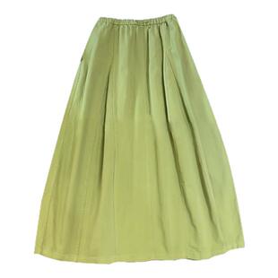 马卡龙半裙绿色花苞长裙大码春款2026新款女装绝美巨好看的半身裙