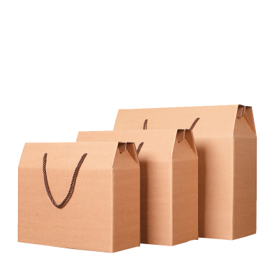 通用手提牛皮纸送礼包装盒端午礼盒水果干货腊肉土特产礼品盒定制