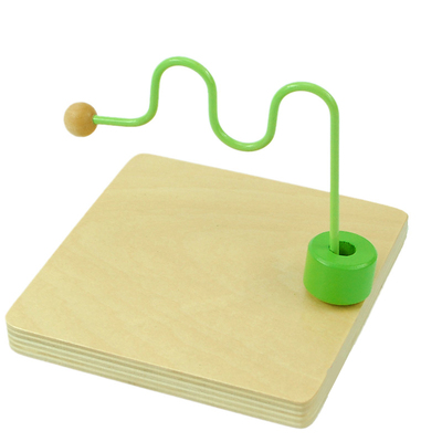 蒙氏教具婴幼儿垂直钉板水平蛇形