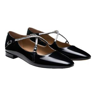 SAM EDELMAN山姆爱德曼春水钻银色低跟洛丽塔玛丽珍单鞋女FABIOLA