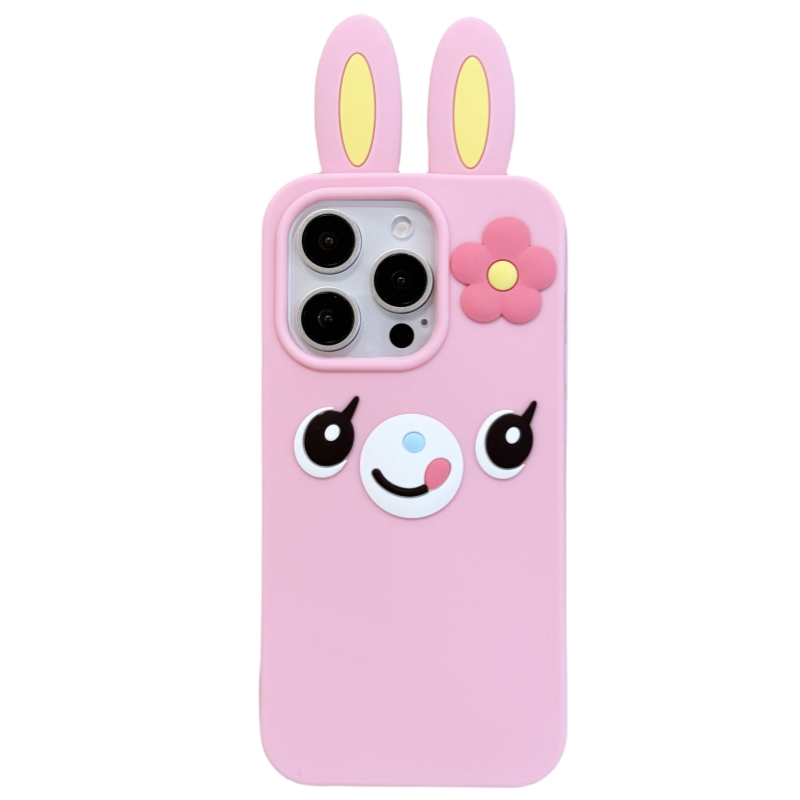 @BOBBY PLANET日本原单钢琴兔粉色洛丽塔兔耳朵可爱柔软硅胶适用iPhone16Promax手机壳苹果1543甜