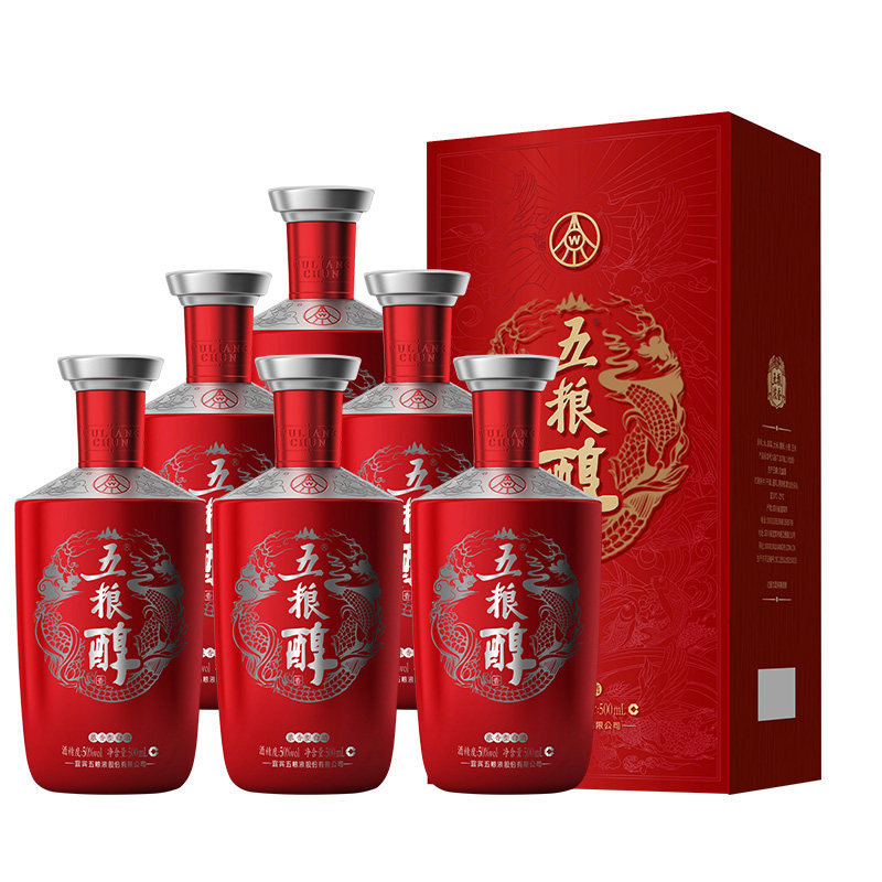 五粮醇红装五粮浓香型50度500ml