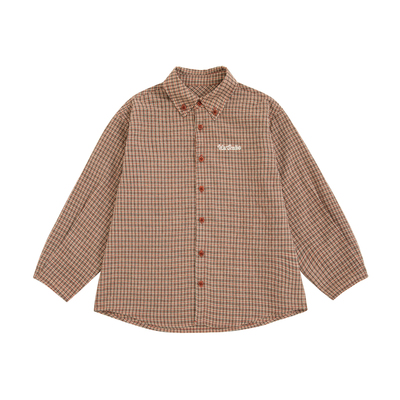 Itssmile儿童复古格纹衬衫