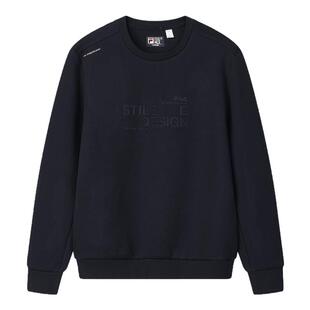 FILA 斐乐官方男子套头卫衣2026春新款时尚休闲简约针织长袖上衣