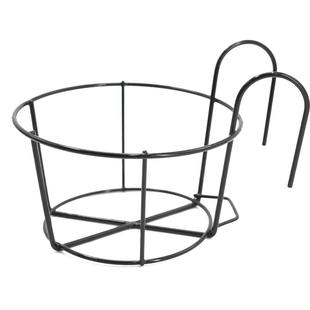 花架置物架阳台悬壁挂式护栅栏家用小户型网红长方圆形高端铁艺