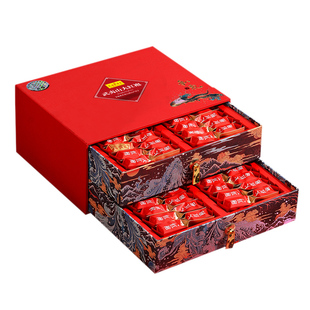 【五福临门】武夷山大红袍新茶叶浓香型特级高山乌龙茶500g礼盒装