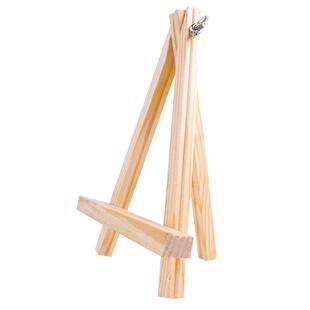 迷你桌面台式木质儿童小画架支架式 桌面画架木制素描折叠油画展示套装画板架桌上迷你小画架装饰相片相框座