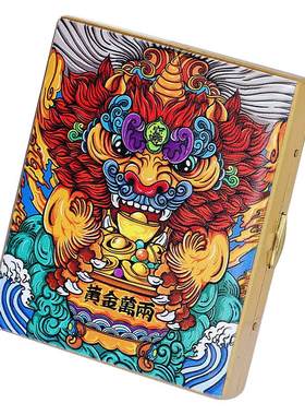 KUBOY/酷宝国潮黄金万两黄铜烟盒