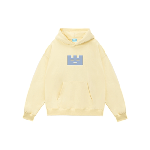 TGWALL「没有烦恼小方块」发泡印花男女帽衫外套宽松情侣连帽卫衣