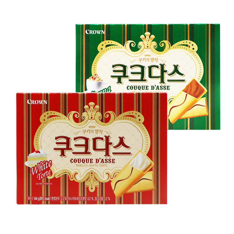 韩国克丽安奶油咖啡128g夹心蛋卷