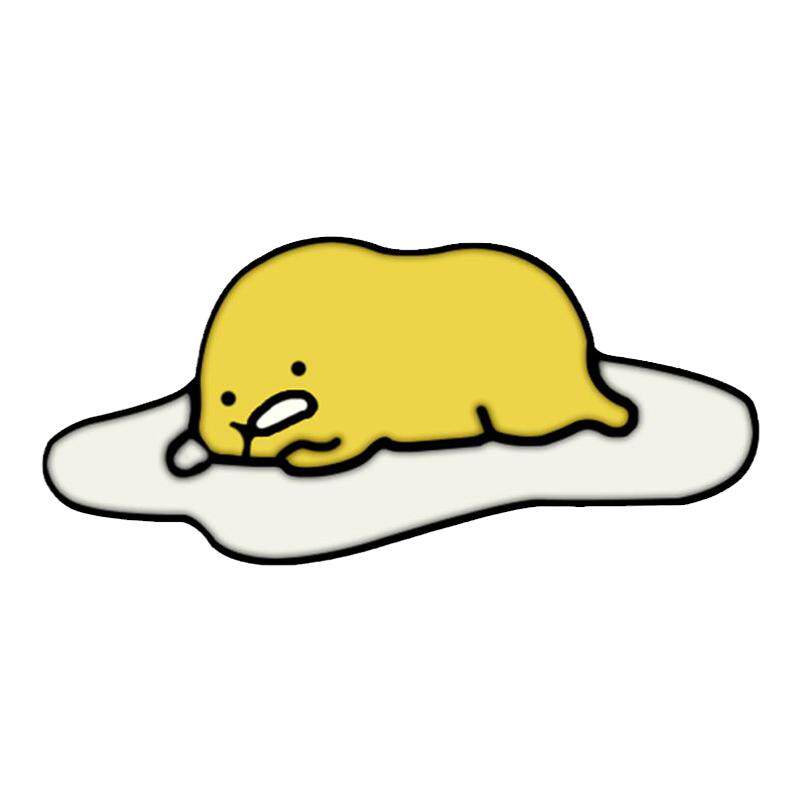 日韩原宿趣味合金徽章破壳鸡蛋煎蛋造型卡通胸针别针情侣包包胸章