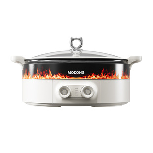 摩动电火锅家用鸳鸯火锅2026新款电煮锅多功能一体8L大容量电热锅