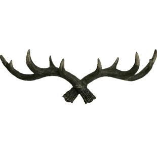 美式鹿角挂钩墙上挂衣架壁挂玄关钥匙入户创意挂衣钩复古墙面装饰