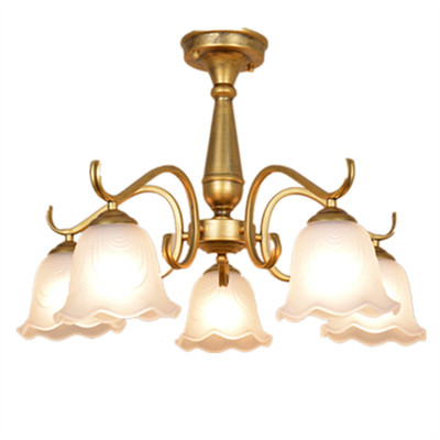 铁艺吊灯灯饰铜色烤漆欧式