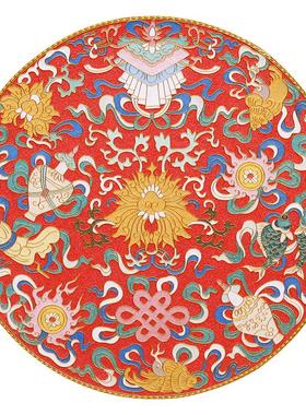 装饰礼品客厅坐盘诗翼铜新中式