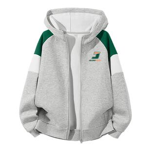 真维斯童装儿童套装男童春装外套2026新款连帽卫衣早春男大童衣服