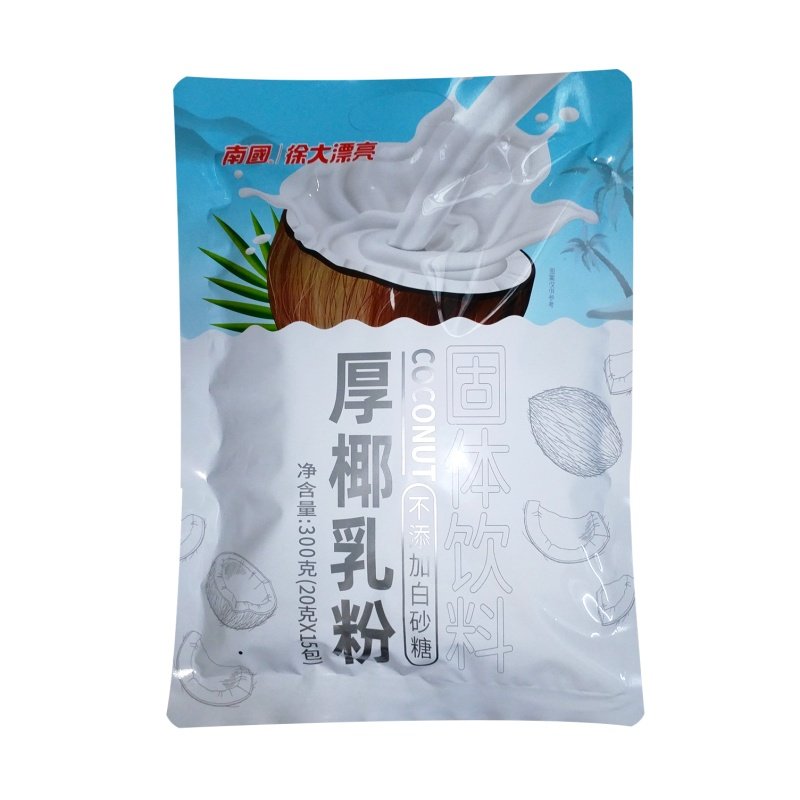 海南特产南国厚椰乳粉300克 固体饮料速溶椰子粉椰奶浓香独立小袋