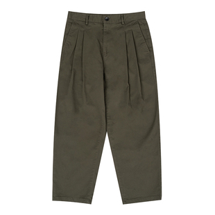 Liberty Kostume 锥形裤日系宽松潮纯色港风青春休闲锥形九分裤男