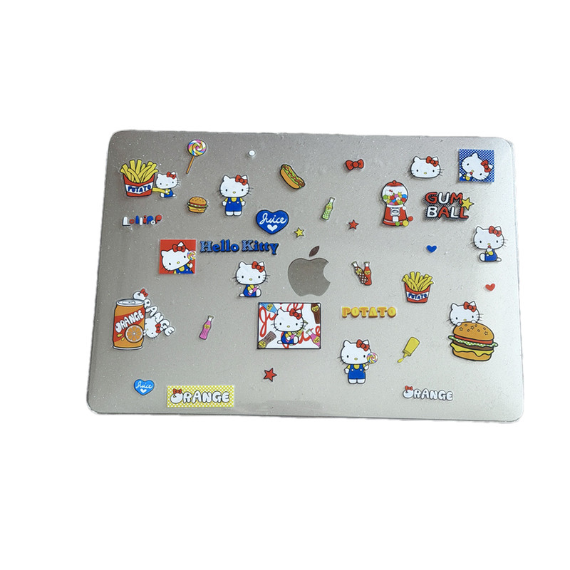 汉堡kitty凯蒂猫2026款适用macbookair保护壳13.6寸m4苹果macbookpro套15笔记本电脑14寸6键盘膜air透明8硬97
