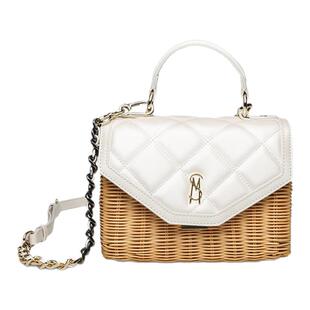 Steve Madden思美登BPICNIC26早春焕新女包藤编翻盖斜挎包手提包