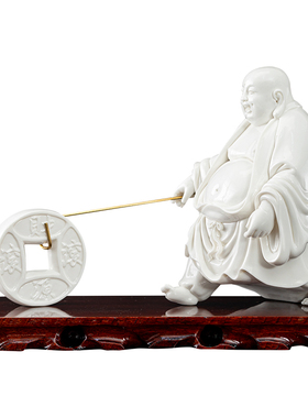 财源滚滚弥勒佛摆件客厅招财装饰