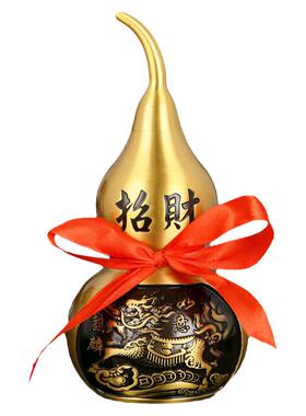 铜葫芦摆件开口招财办公室