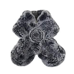 獭兔毛围巾女冬季加厚保暖简约双面百搭脖套护颈皮草懒濑毛绒围脖