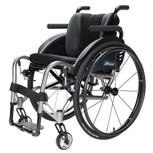中进运动轮椅NA-431折叠轻便铝合金残疾人超轻便携代步车JINMED