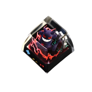 NS宝可梦键帽新款神奇宝贝立体图鉴机械键盘树脂透光键帽皮卡耿鬼