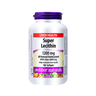 WebberNaturals伟博大豆卵磷脂胶囊1200mg成人心血管养护素180粒