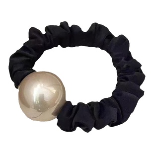 法式简约~高级感珍珠头绳女ins百搭扎头发皮筋复古气质高弹力发圈