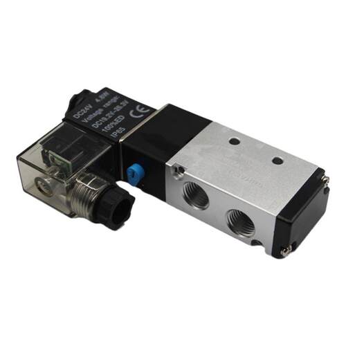 亚德客型电磁阀4V210-08气动控制阀220v线圈气动12V电子4V310-10B