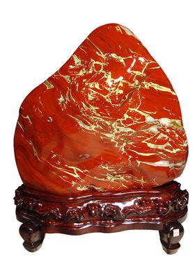 家居天然观赏石头原石礼品送底座