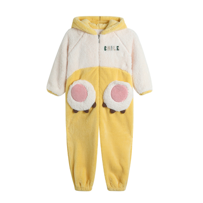 儿童连体睡衣加厚防踢被睡袋男孩