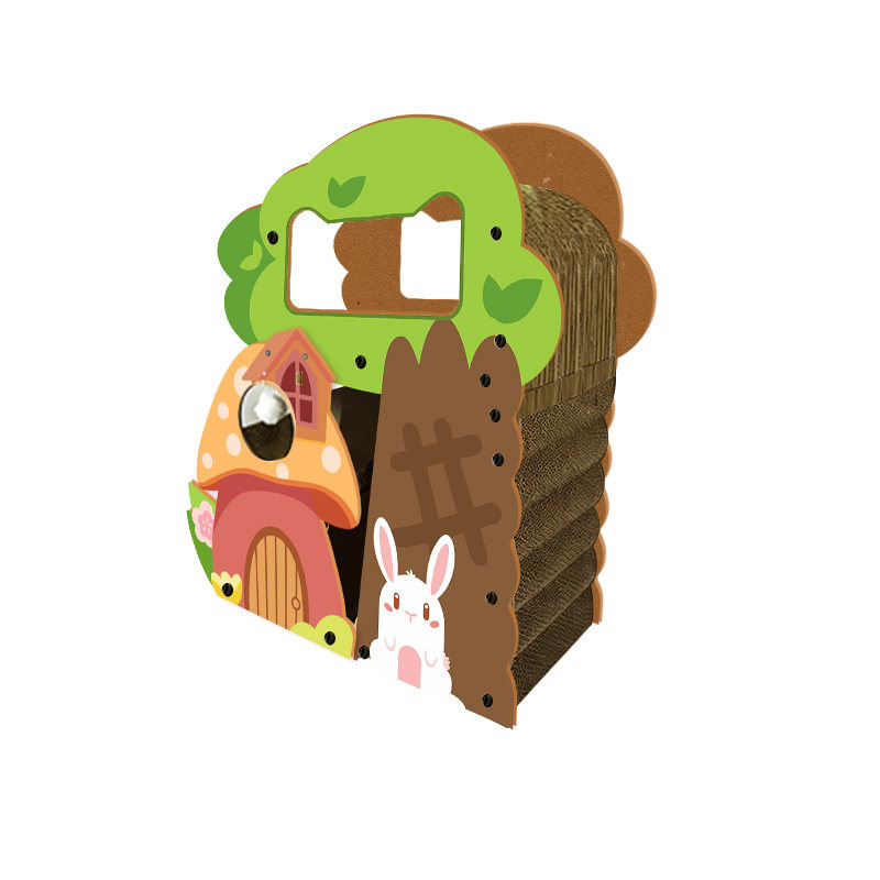 双层瓦楞纸猫抓板猫别墅不掉屑