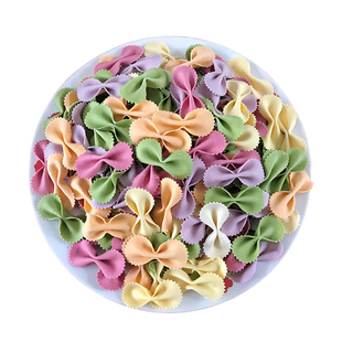 宝宝蝴蝶面儿童五彩面片大人吃的果蔬彩色蔬菜面条一箱10斤整箱