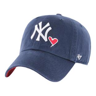 26夏新款47brand帽子女MLB棒球帽大标NY洋基帽爱心鸭舌帽男潮遮阳